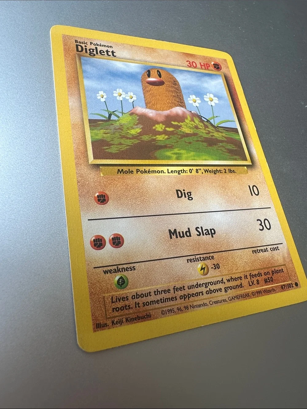 Diglett Pokémon Trading Card (47/102)